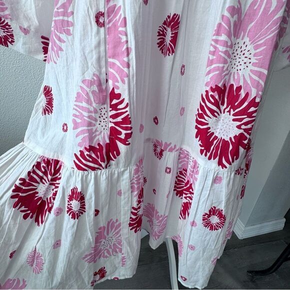 Ro's Garden Giselle Rose Pink Floral Floral Accents Dress SIZE XS NEW - Picture 6 of 16
